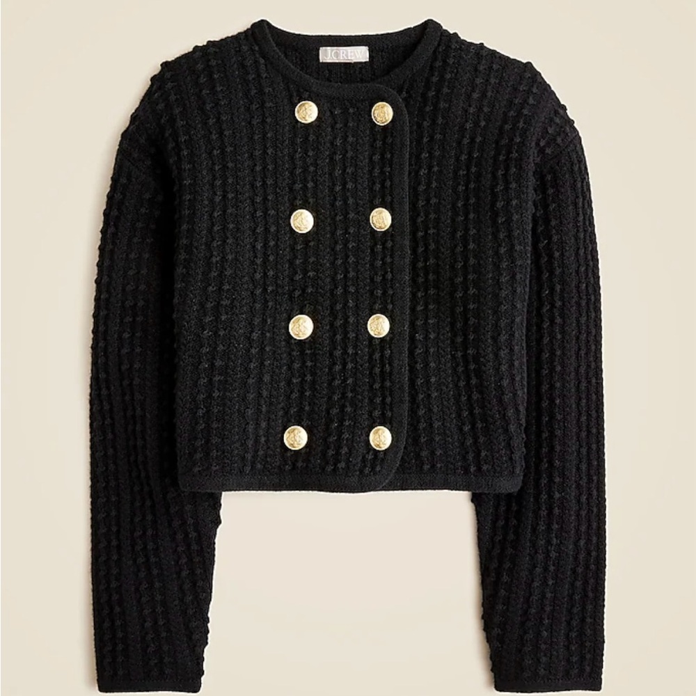 J. Crew Double-breasted sweater-jacket